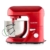 Klarstein TK1 Bella Rossa Küchenmaschine Rührgerät (1200 Watt, 5,2 Liter-Rührschüssel, 6-stufige Geschwindigkeit) rot - 