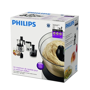 Philips HR7778/00 Küchenmaschine (30 Funktionen, Entsafter, 1300 Watt) schwarz/silber - 